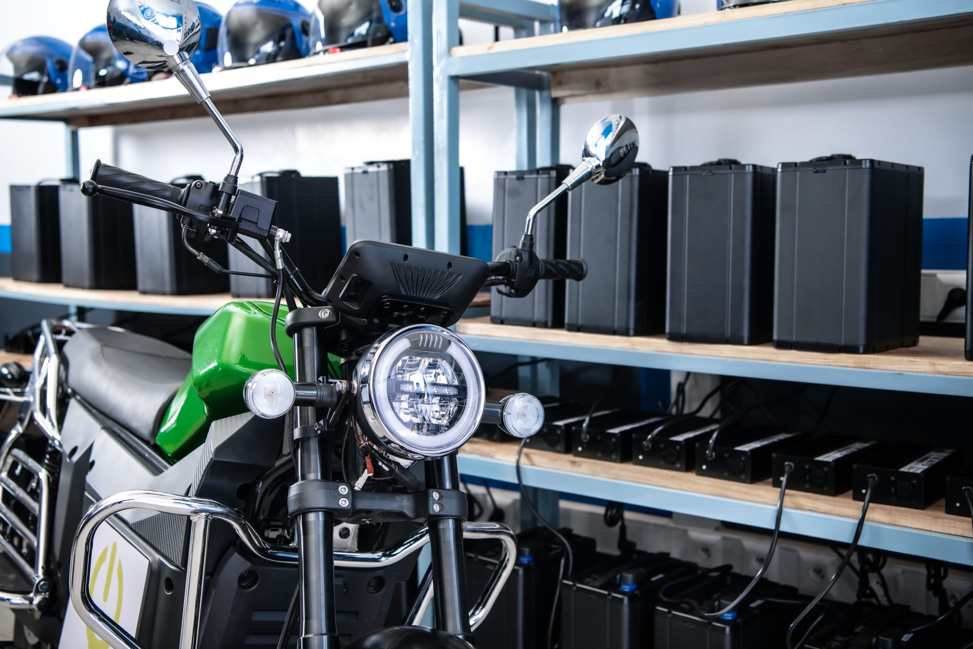 Green-Spiro-EV-Moto-at-charging-centre