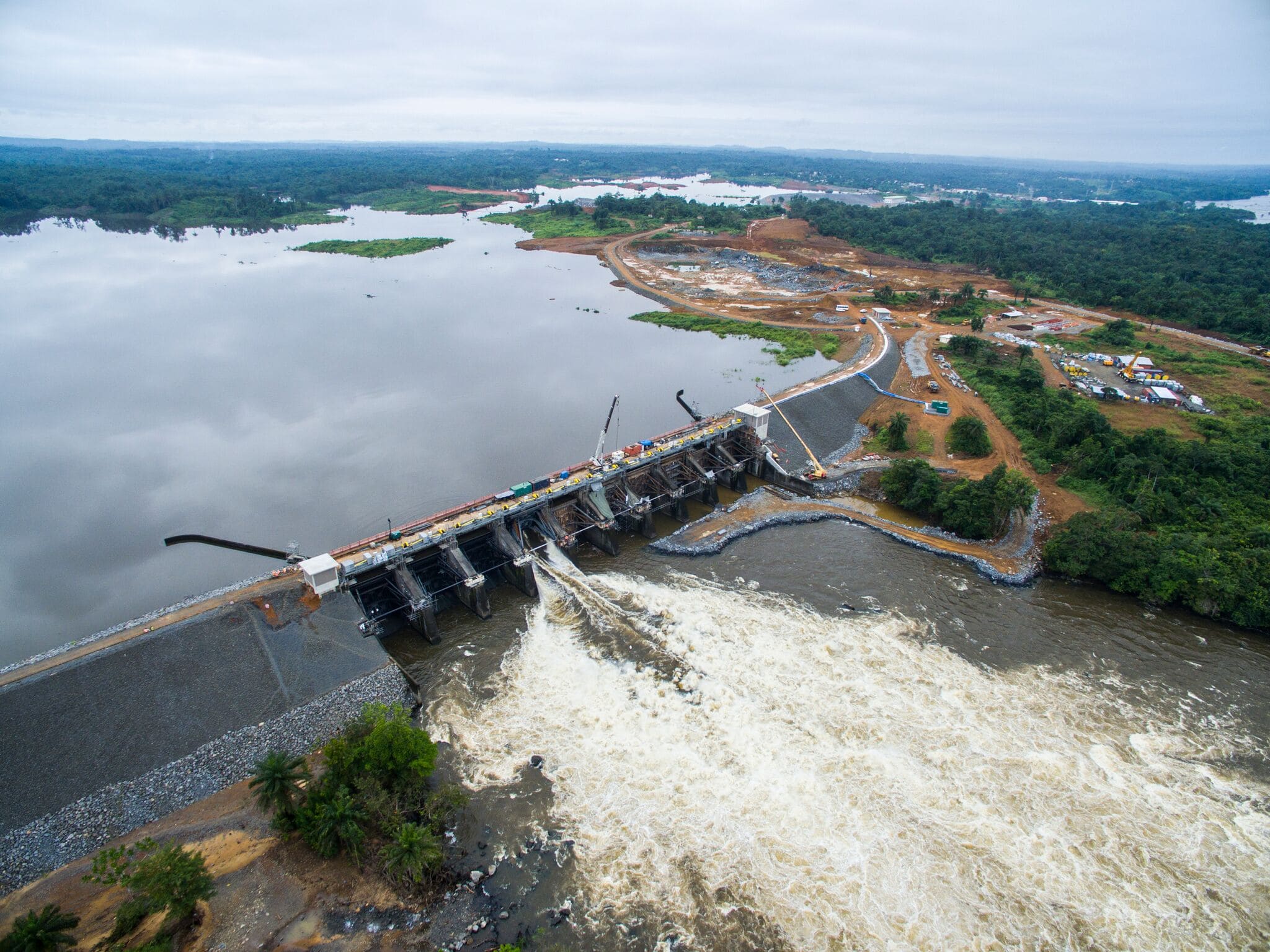 Mt Coffee downstream of main spillway